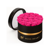 20 Hot Pink Preserved Forever Roses in Round Box