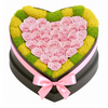 30 Light Pink Preserved Forever Roses in Heart Box