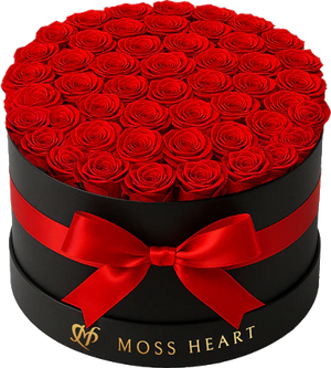 50 Red Preserved Forever Roses
