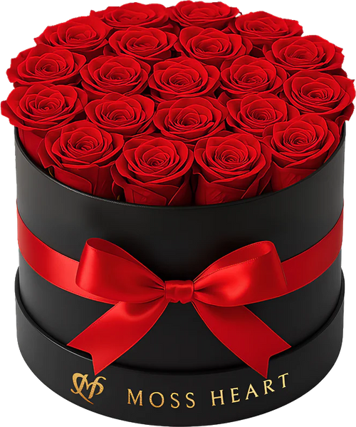 20 Red Preserved Forever Roses
