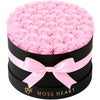 50 Light Pink Preserved Forever Roses in Round Box