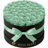 50 Teal Preserved Forever Roses in Round Box